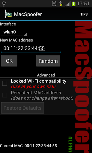 MacSpoofer ALPHA version