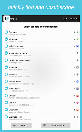 Unlistr - Clean Up Your Email