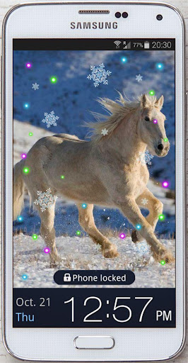 【免費個人化App】White Horse live wallpaper-APP點子