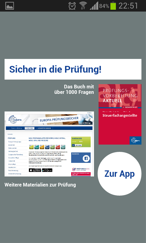 Prüfung Steuer Screen 2