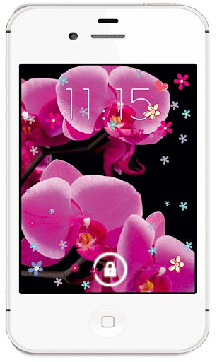 Orchid Music live wallpaper