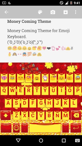 Money Coming Emoji Keyboard