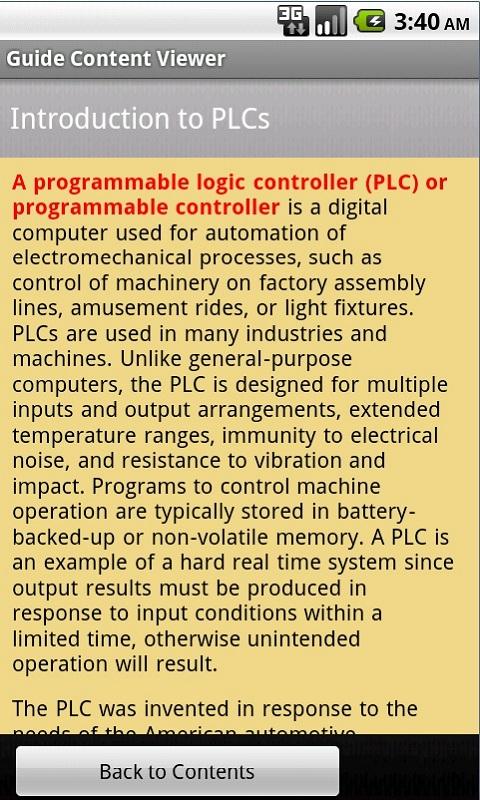PLC Guide PRO Screen 2