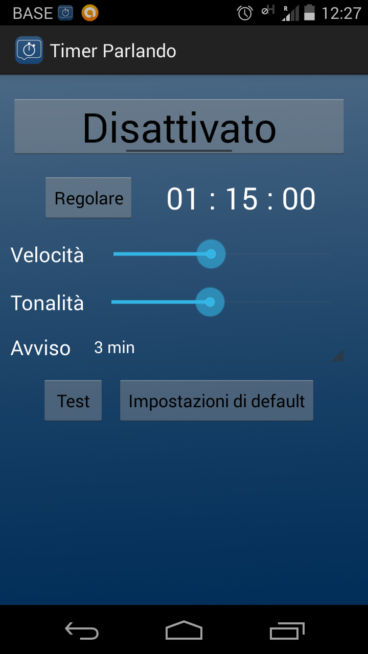 Android application Talking Timer PRO screenshort