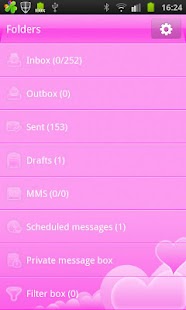 Lastest GO Launcher ex Theme Pink Love APK for PC