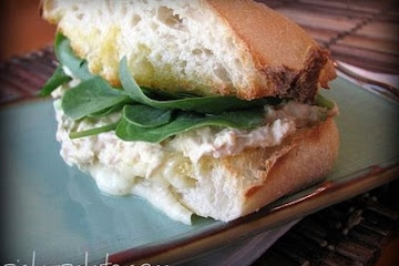 Garlic Toasted Ciabatta Tuna Melt