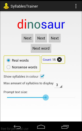 SyllablesTrainer