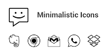 Minimalistic Icons | Black APK