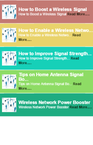 Network signal booster Tip