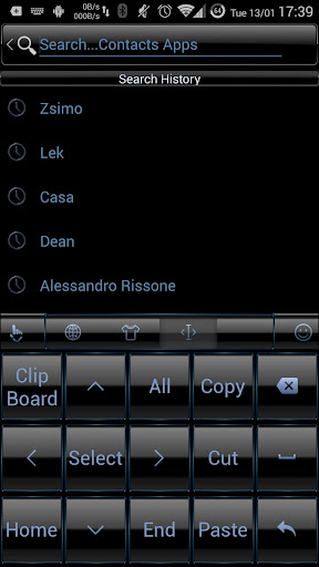 TouchPal Frame Blue skin
