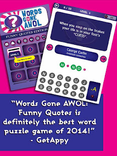 Words Gone AWOL: Funny Quotes(圖9)-速報App