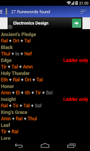 Runeword finder for Diablo II(圖3)-速報App