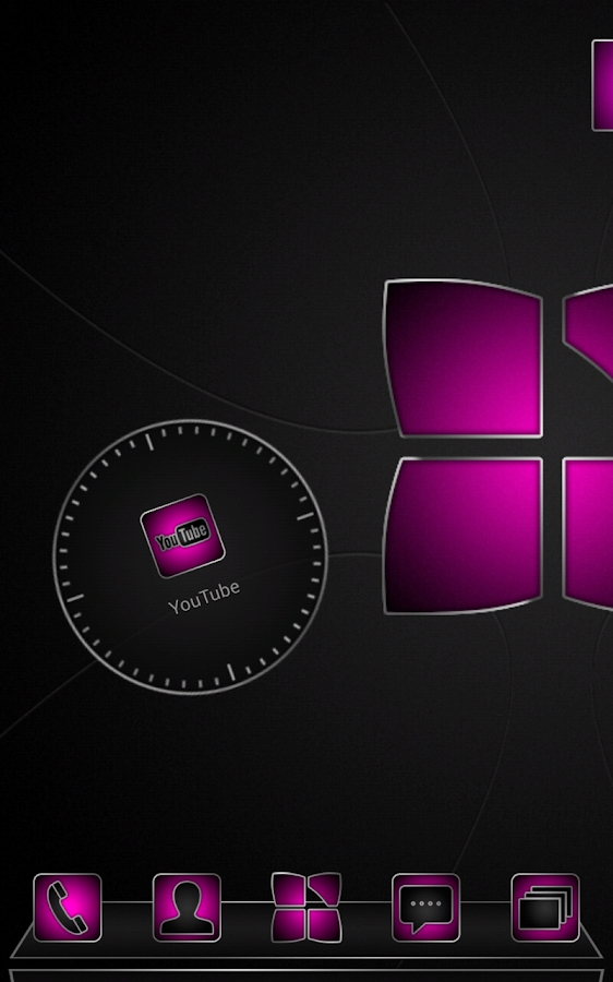 Next launcher theme Soft pink - screenshot