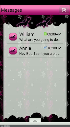 BWitched GO SMS THEME
