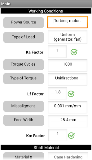 Involute Spline Calculation