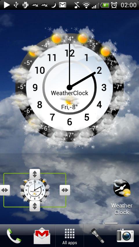 Android application Weather Clock Unlock screenshort