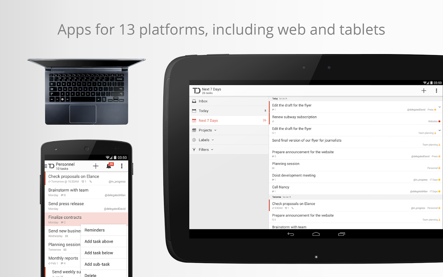 Todoist: To-Do List, Task List - screenshot