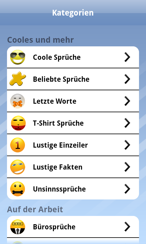 Android application Cool Sayings Premium screenshort