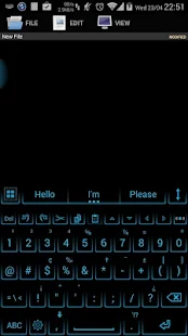 【免費個人化App】Ai.type Neon Blue Theme-APP點子