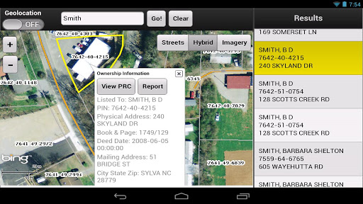 Jackson County NC Property Map