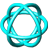 Three-dimensional painting logo