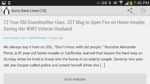 Android application Good Guys with Guns screenshort