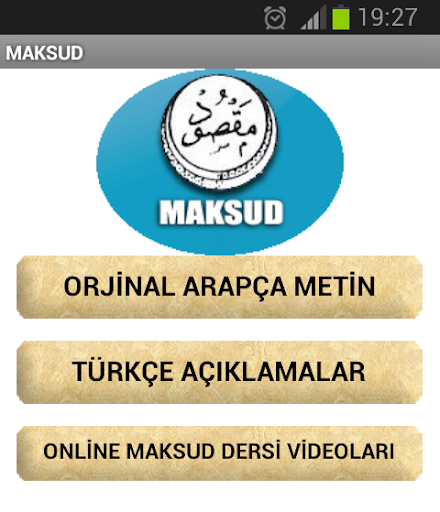 Maksud Kitabı Arapça Türkçe