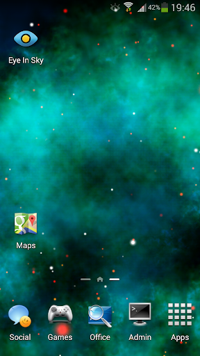 Cyan Nebula Live Wallpaper