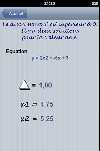 Equation du second degré