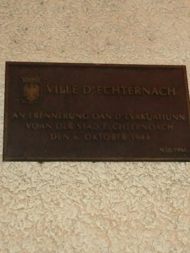 Souvenir De L Évacuation D'Echternach 1944