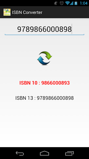 ISBN 10 13 Conversion