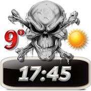 Skulls Clock Weather Widget  Icon
