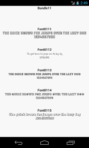 Fonts for FlipFont 11