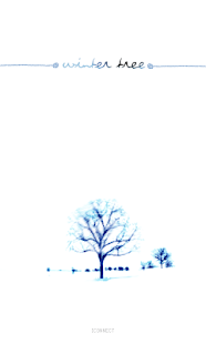 download Winter tree go launcher theme free