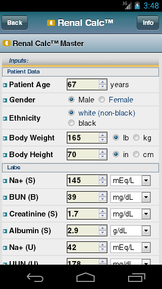 NephroCalc™ Screen 3
