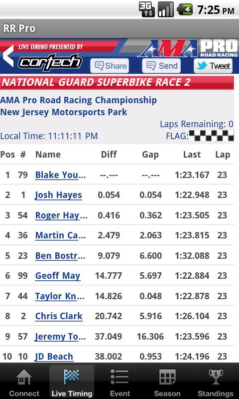 AMA Pro Road Racing Screen 2