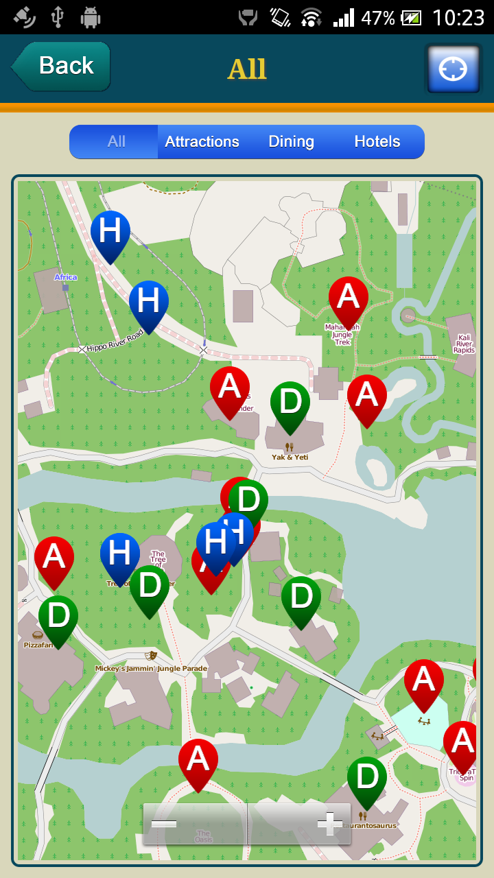Offline Guide to Disney World Screen 2
