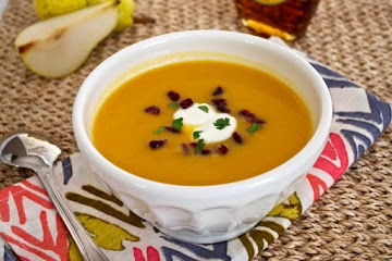 Roasted Butternut Squash and Pear Soup