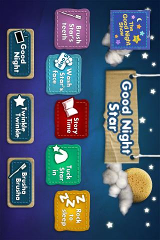 Android application Good Night Star screenshort