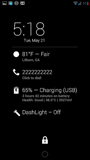 LastCaller Dashclock Extension