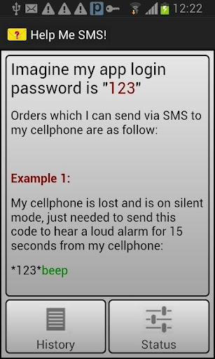 Help Me SMS ADV. CALL DIVERT