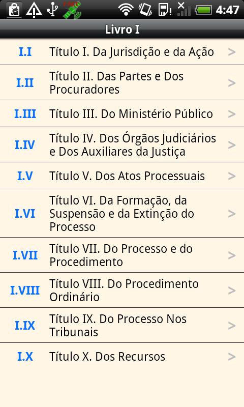Brazilian Civil Procedure Code Screen 3