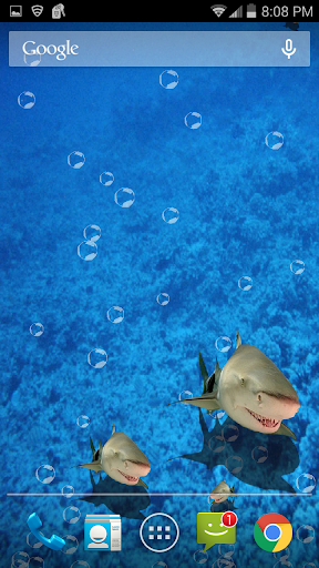 3D Shark Tank Live Wallpaper