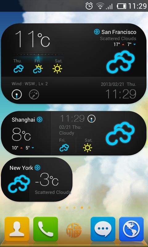 Easy Style GO Weather EX Screen 2