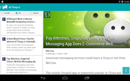 Paperboy | Feedly | RSS | News reader Screenshot