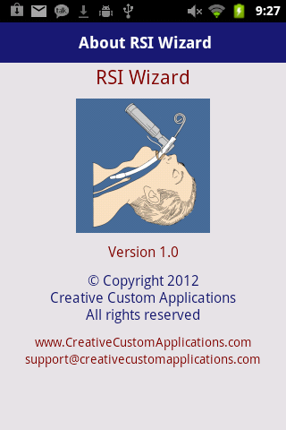 Android application RSI Wizard screenshort