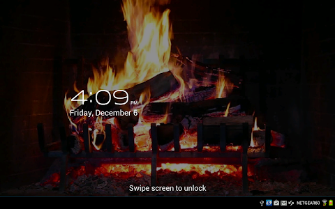 Virtual Fireplace LWP Free screenshot 2