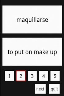 Spanish Vocabulary Screenshots 1