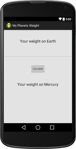 My Planet Weight