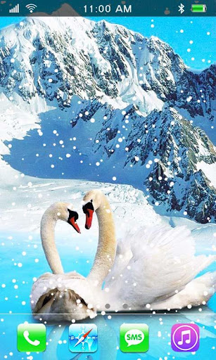 Winter Romantic live wallpaper